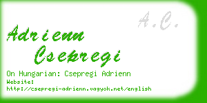 adrienn csepregi business card